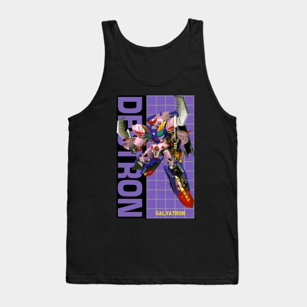 Beast Wars Galvatron Box Art Reconstruction Tank Top by Draconis130